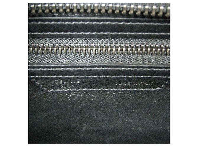Céline Borsa a mano Celine Luggage Micro Shopper Marrone Nero Giallo - vista 19