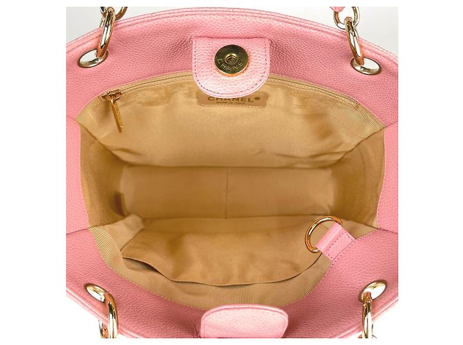 Borsa Tote Chanel Pink Matelassé Rosa - vista 8