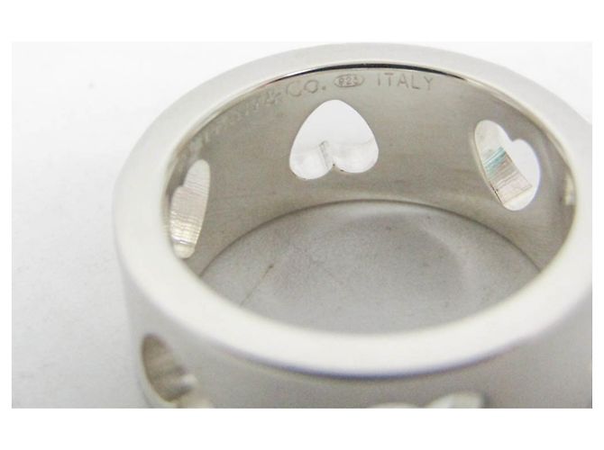 Tiffany & Co Tiffany Stencil Heart Mode-Ring aus 925 Silber - Ansicht 7