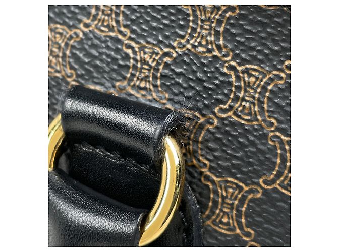 Céline Borsa Celine con motivo Macadam Nero - vista 4
