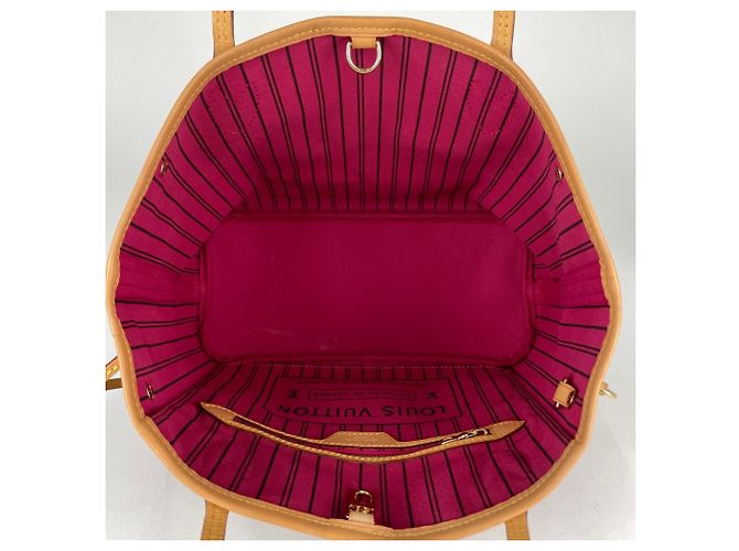 Borsa a mano Louis Vuitton Neverfull PM Marrone Rosa - vista 10