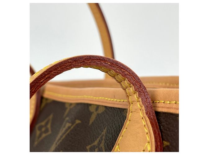 Borsa a mano Louis Vuitton Neverfull PM Marrone Rosa - vista 4