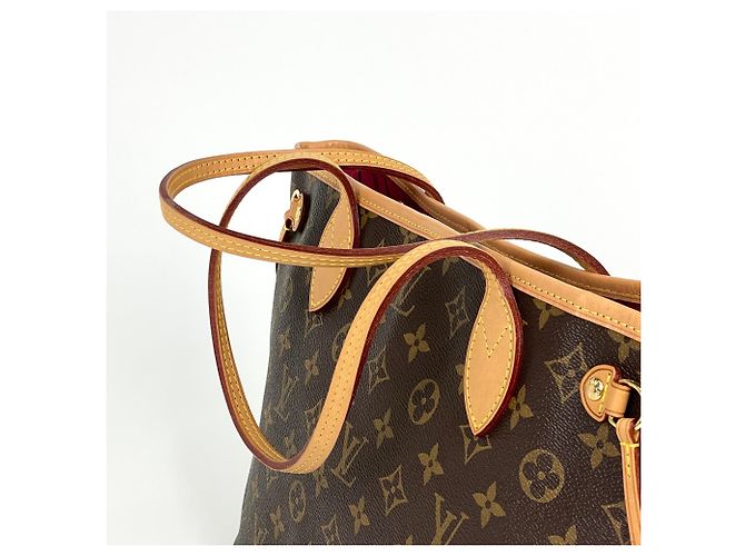 Borsa a mano Louis Vuitton Neverfull PM Marrone Rosa - vista 5