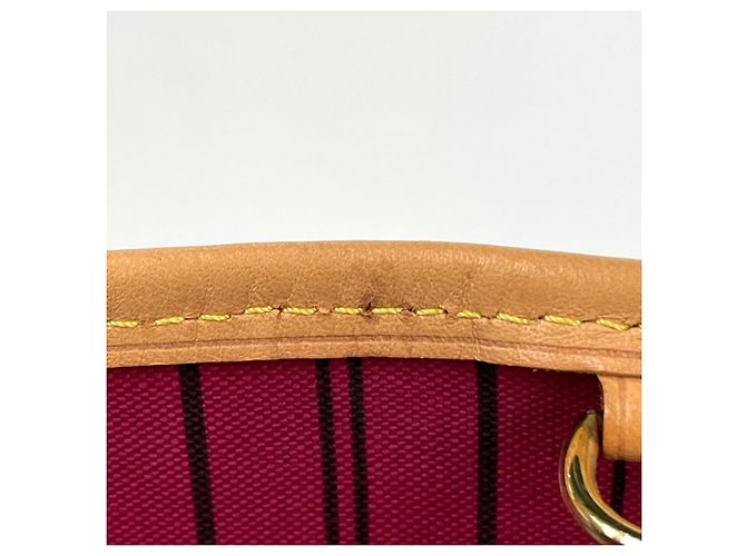 Borsa a mano Louis Vuitton Neverfull PM Marrone Rosa - vista 7