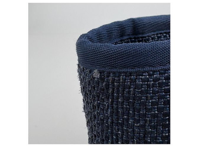 Borsa Tote con Catena Chanel Linea Deauville Blu navy - vista 6