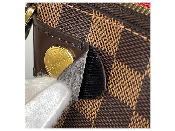 Borsa a tracolla Louis Vuitton Duomo in tela Damier Marrone Damier ebene - vista 5