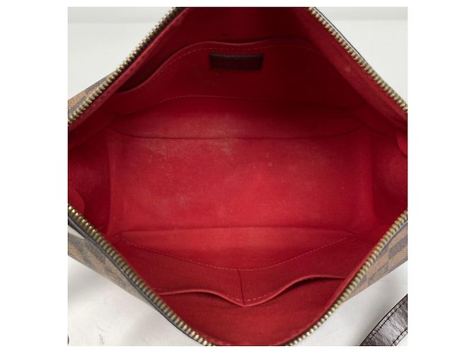 Borsa a tracolla Louis Vuitton Duomo in tela Damier Marrone Damier ebene - vista 9