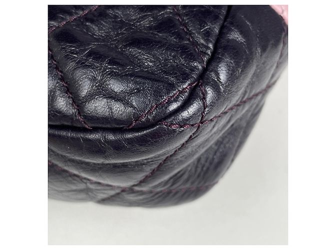 Borsa a tracolla Chanel Coco Mark Chain Rosa Porpora - vista 3