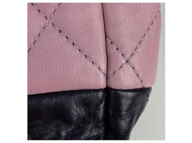 Borsa a tracolla Chanel Coco Mark Chain Rosa Porpora - vista 4