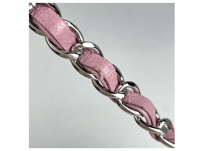 Borsa a tracolla Chanel Coco Mark Chain Rosa Porpora - vista 6