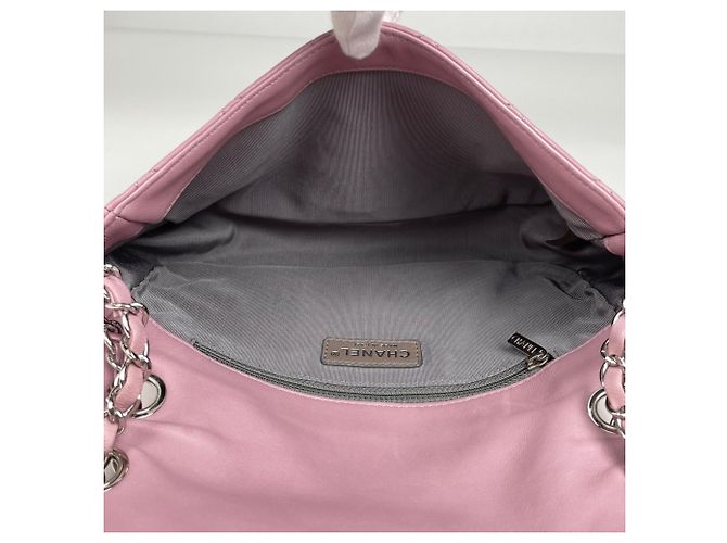 Borsa a tracolla Chanel Coco Mark Chain Rosa Porpora - vista 8
