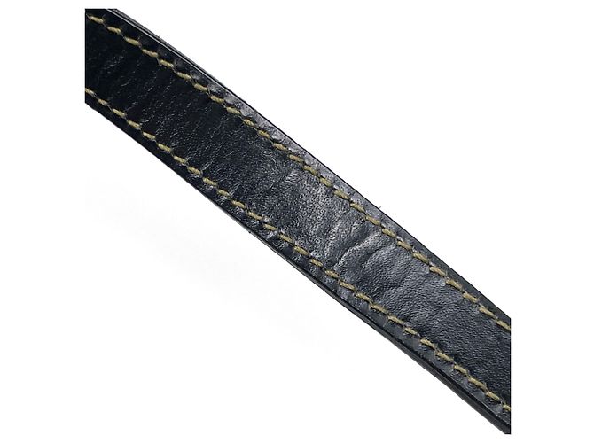 Bolsa de mão Fendi Pequin Castanho Preto Couro e Tela Marrom - vista 7