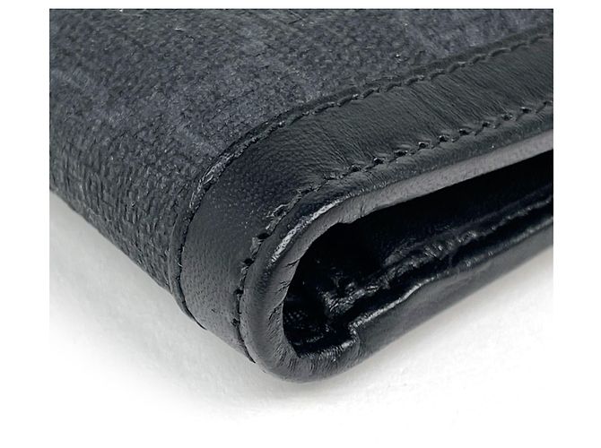 Portafoglio bi-fold Gucci GG Supreme in nero - vista 3