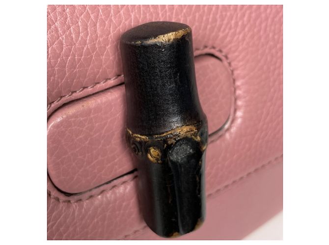 Borsa a tracolla Gucci Bamboo Daily Top Handle Rosa - vista 4