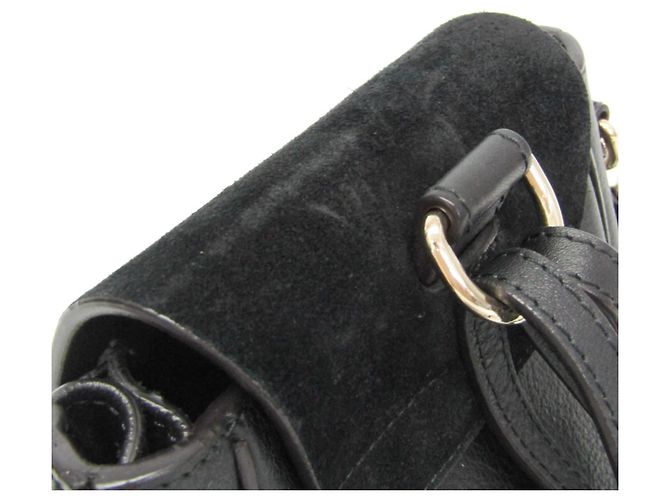 Zaino/borsa mini Faye da donna in pelle e camoscio Chloé Nero - vista 10