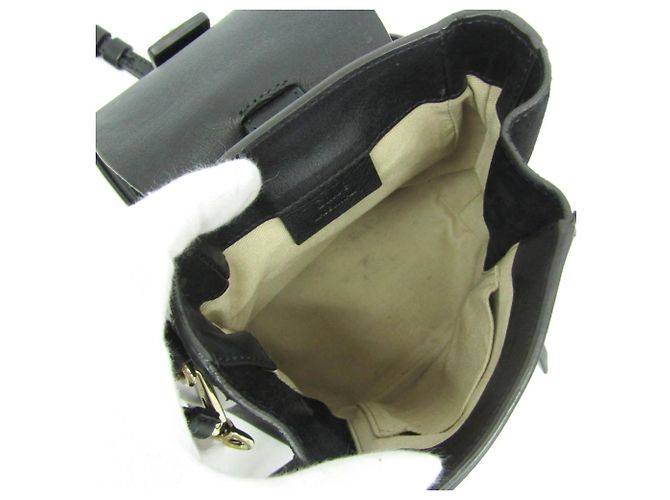 Zaino/borsa mini Faye da donna in pelle e camoscio Chloé Nero - vista 3