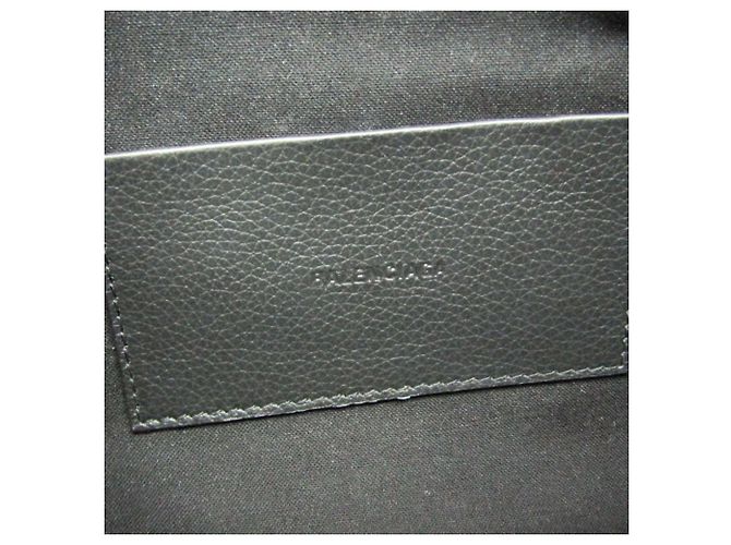 Borsa a pochette Balenciaga Hourglass in pelle Nero - vista 12