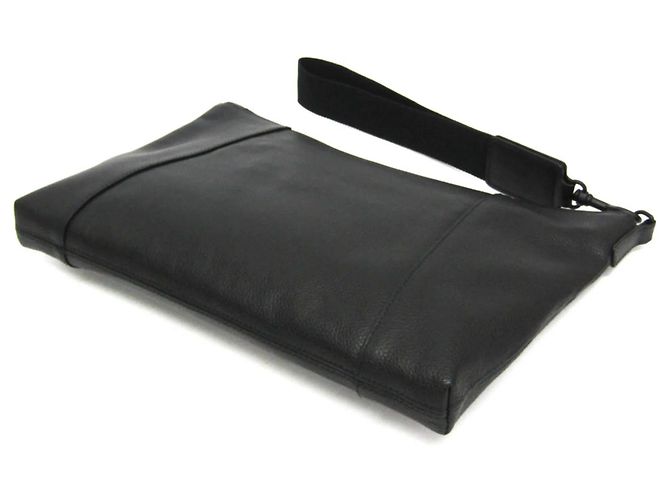 Borsa a pochette Balenciaga Hourglass in pelle Nero - vista 2