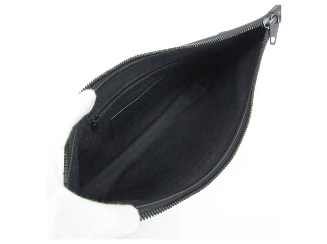 Borsa a pochette Balenciaga Hourglass in pelle Nero - vista 3