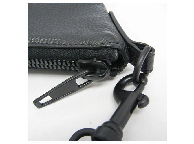 Borsa a pochette Balenciaga Hourglass in pelle Nero - vista 7
