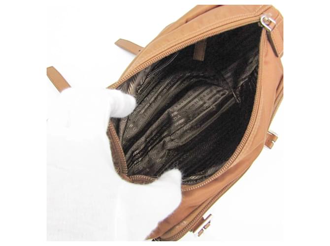 Borsa a tracolla Prada Re-Nylon Marrone - vista 3