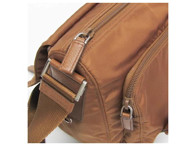 Borsa a tracolla Prada Re-Nylon Marrone - vista 7