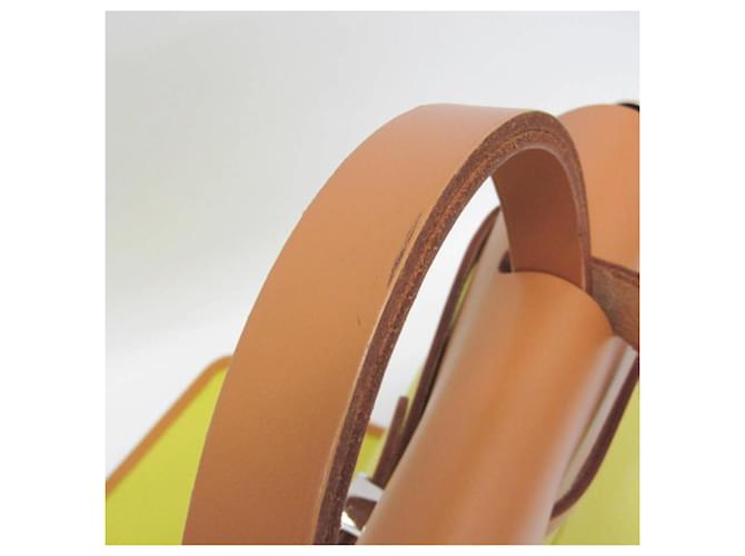 Hermès Borsa Hermes Her Bag Zip PM Beige D'oro - vista 11