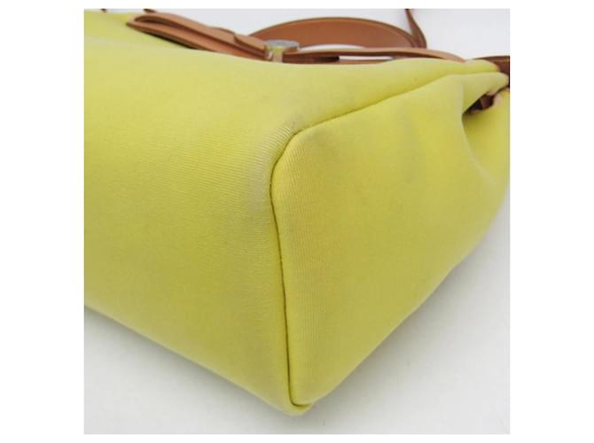 Hermès Borsa Hermes Her Bag Zip PM Beige D'oro - vista 5