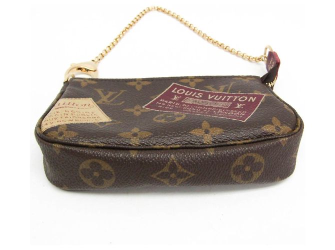 Louis Vuitton Monogram Mini Pochette Accessoires Bordò Monogramma - vista 4