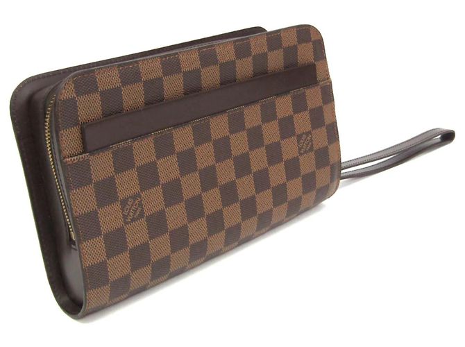 Borsa a pochette Louis Vuitton Damier Saint Louis Marrone - vista 12