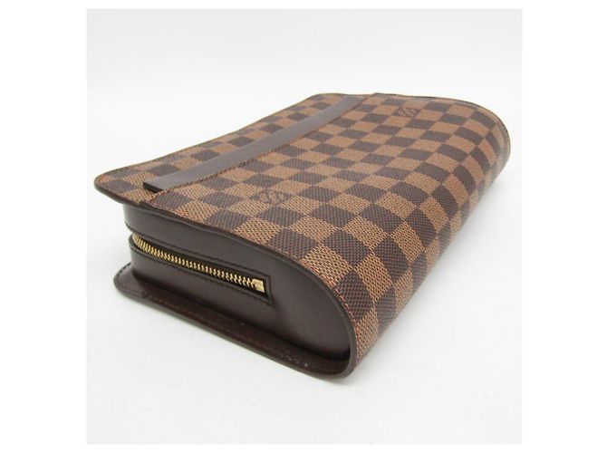 Borsa a pochette Louis Vuitton Damier Saint Louis Marrone - vista 5