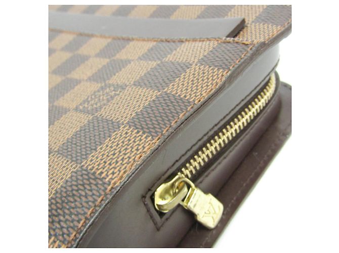 Borsa a pochette Louis Vuitton Damier Saint Louis Marrone - vista 8