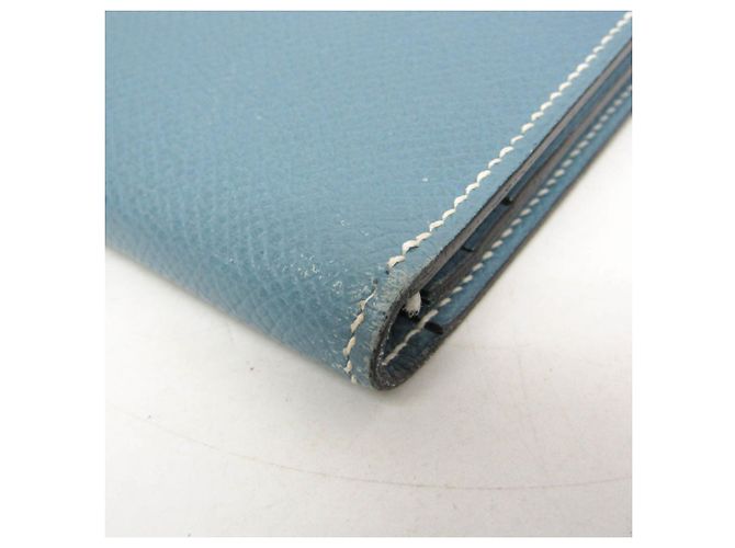 Hermès Hermes Bearn Soufflé Langbeutel Blau - Ansicht 10