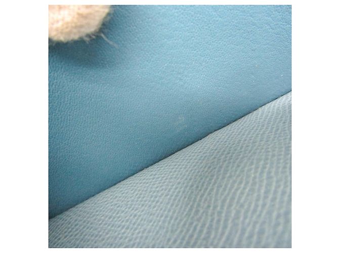 Hermès Hermes Bearn Soufflé Langbeutel Blau - Ansicht 13