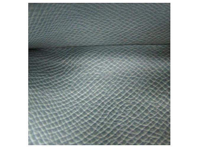 Hermès Hermes Bearn Soufflé Langbeutel Blau - Ansicht 16