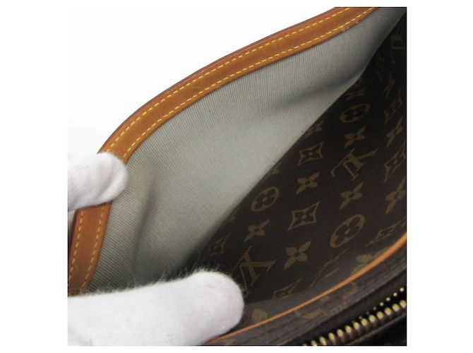 Borsa a tracolla Louis Vuitton Monogram Reporter PM Marrone - vista 11