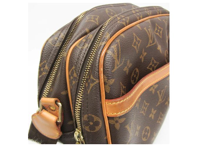 Borsa a tracolla Louis Vuitton Monogram Reporter PM Marrone - vista 7