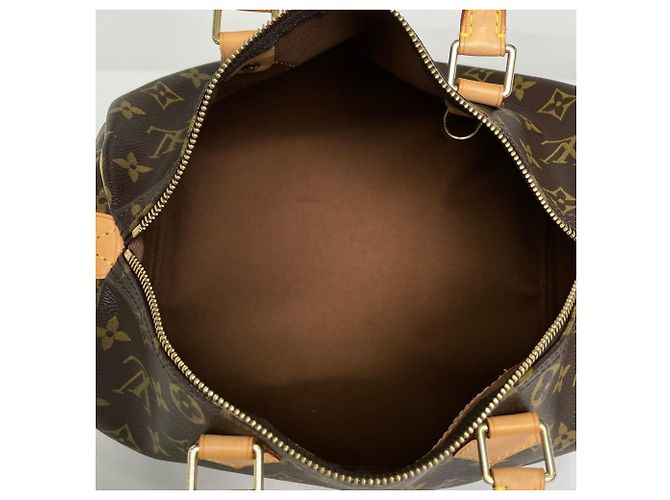 Louis Vuitton Monogram Speedy 30 Handbag Brown - view 7