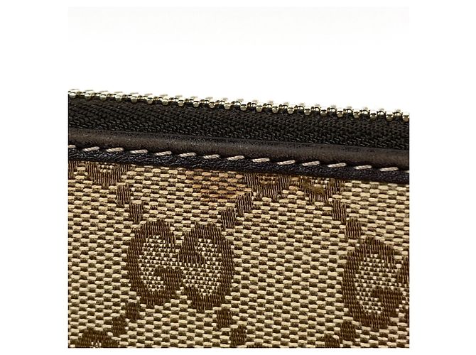 Cartera larga Gucci de lona GG marrón Castaño - vista 4