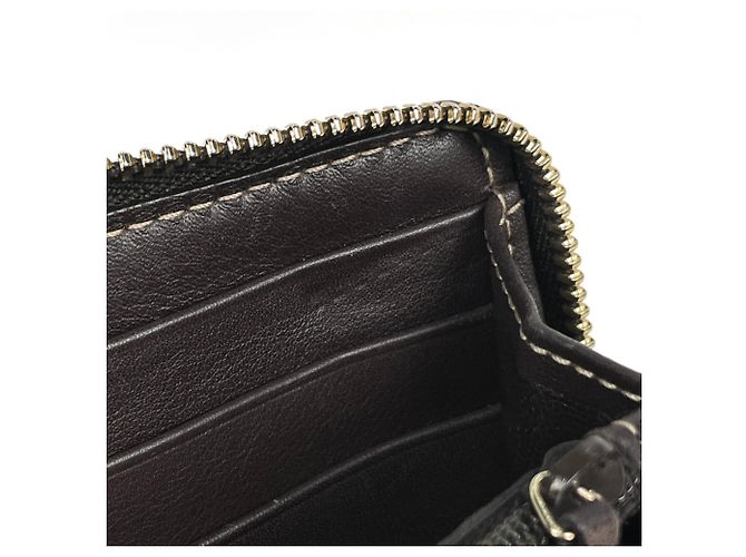 Cartera larga Gucci de lona GG marrón Castaño - vista 5