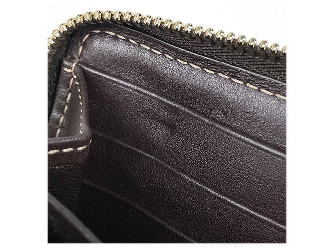 Cartera larga Gucci de lona GG marrón Castaño - vista 6
