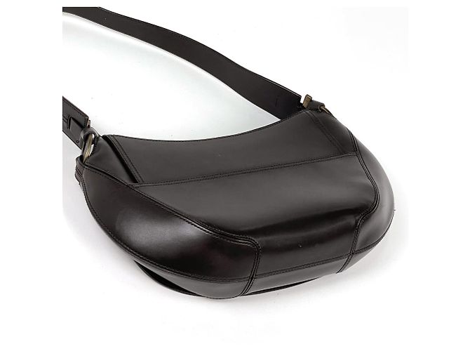 Borsa in pelle Salvatore Ferragamo Gancini One-Shoulder Marrone - vista 2