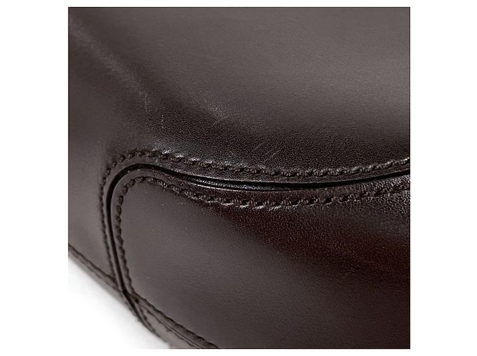 Borsa in pelle Salvatore Ferragamo Gancini One-Shoulder Marrone - vista 3