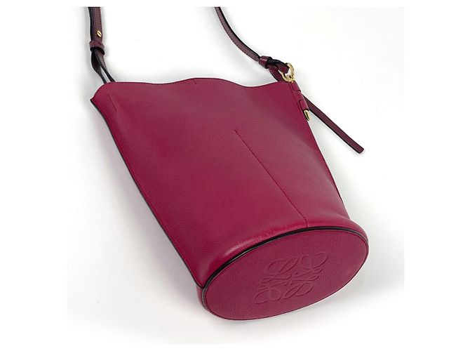 Bolsa de Ombro Bucket Gate Loewe Rosa - vista 2