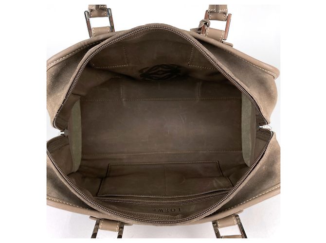 Borsa a mano Loewe Amazona 28 Anagram in camoscio Marrone - vista 9