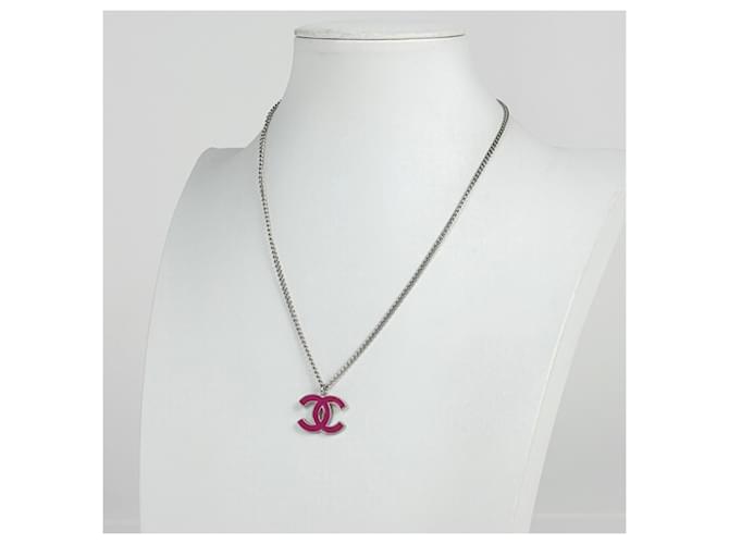 Collana Chanel Rosa e Argento - vista 5
