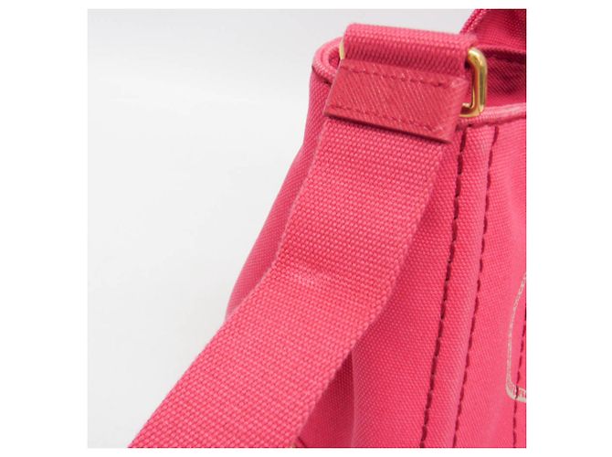 Borsa a spalla e tote Prada Canapa da donna in rosa - vista 11