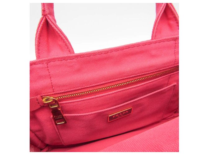 Borsa a spalla e tote Prada Canapa da donna in rosa - vista 16