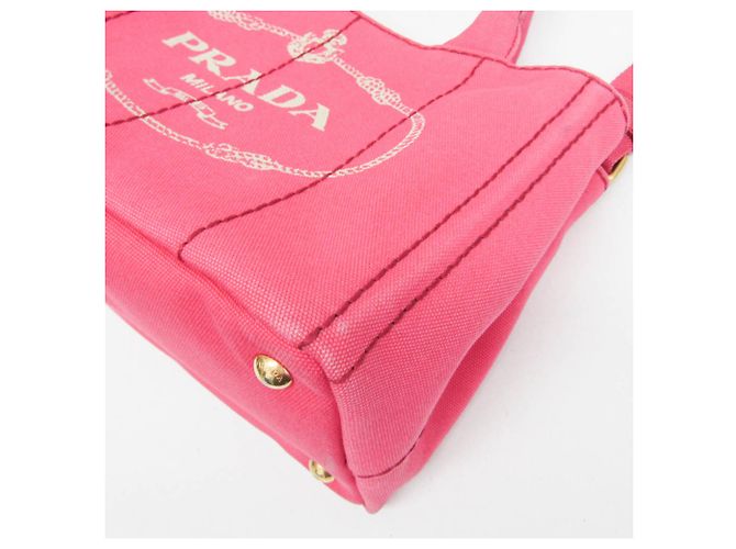 Borsa a spalla e tote Prada Canapa da donna in rosa - vista 5