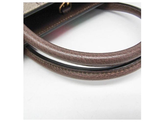 Tote Media Gucci Interlocking Tiger Marrone Beige - vista 11